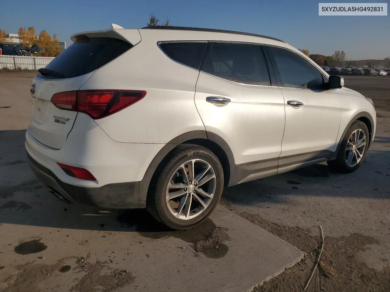 2017 Hyundai Santa Fe Sport VIN: 5XYZUDLA5HG492831 Lot: 72601974