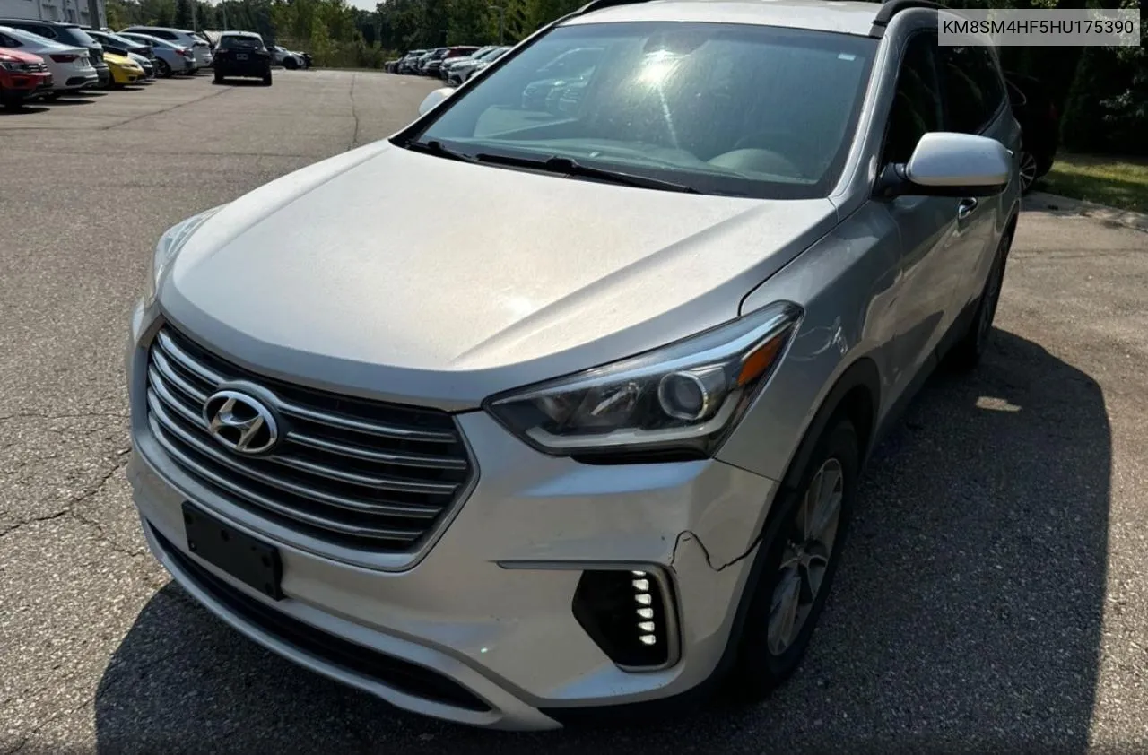 2017 Hyundai Santa Fe Se VIN: KM8SM4HF5HU175390 Lot: 72660094