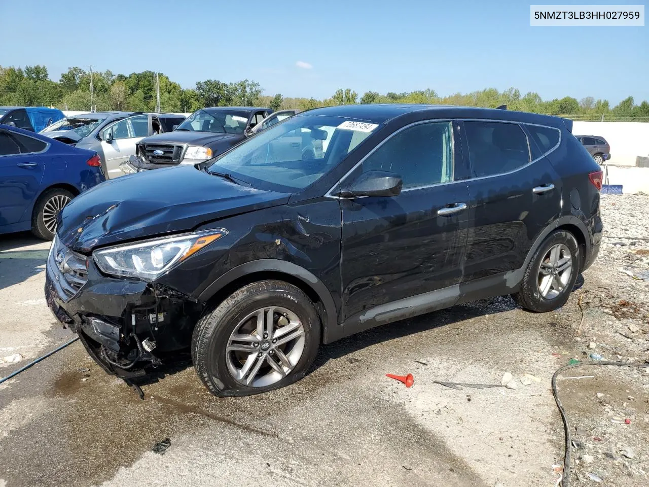 2017 Hyundai Santa Fe Sport VIN: 5NMZT3LB3HH027959 Lot: 72687494