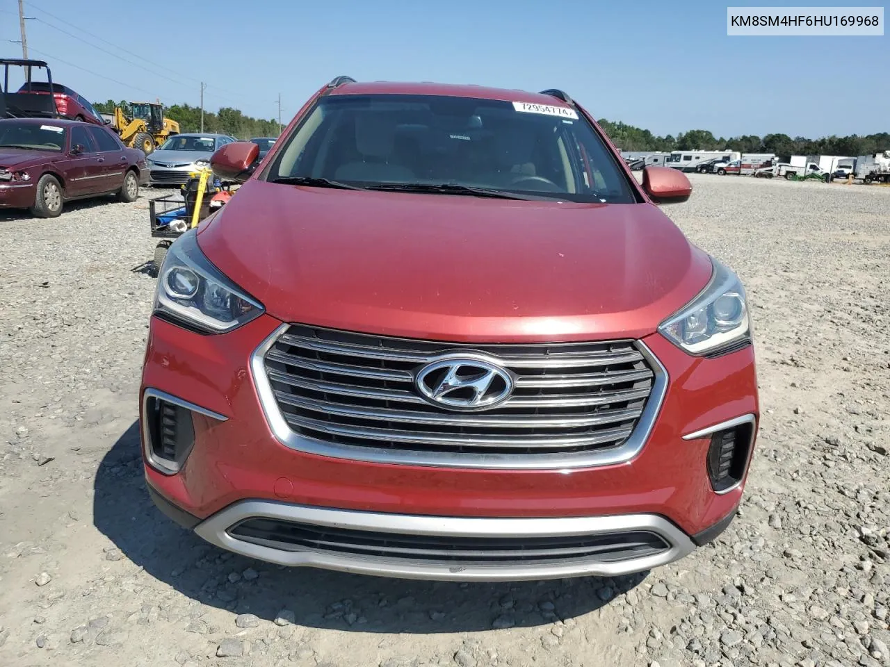 KM8SM4HF6HU169968 2017 Hyundai Santa Fe Se