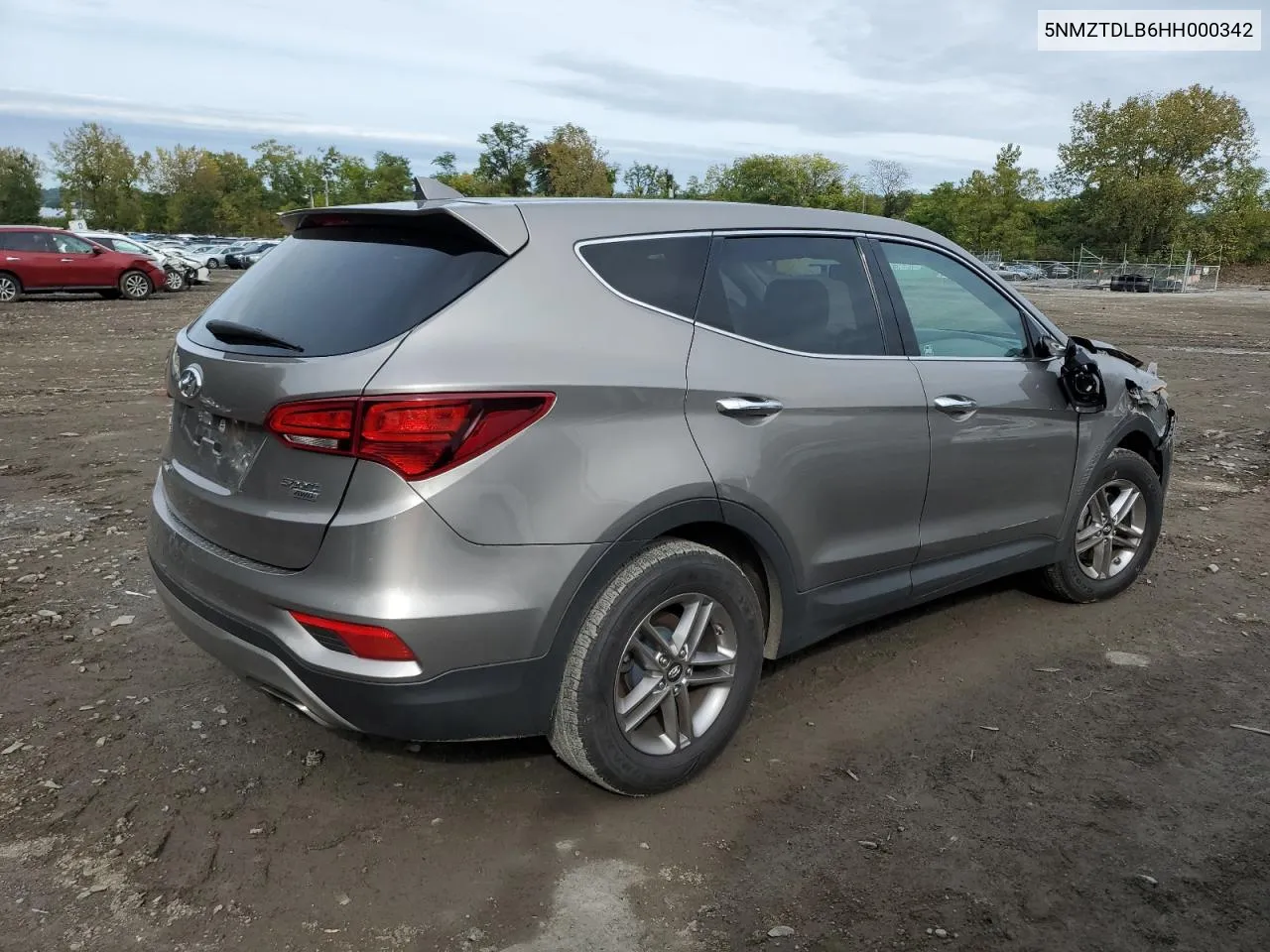 5NMZTDLB6HH000342 2017 Hyundai Santa Fe Sport