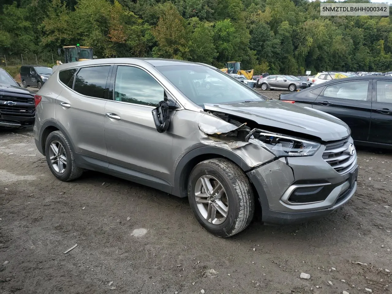 2017 Hyundai Santa Fe Sport VIN: 5NMZTDLB6HH000342 Lot: 72956654