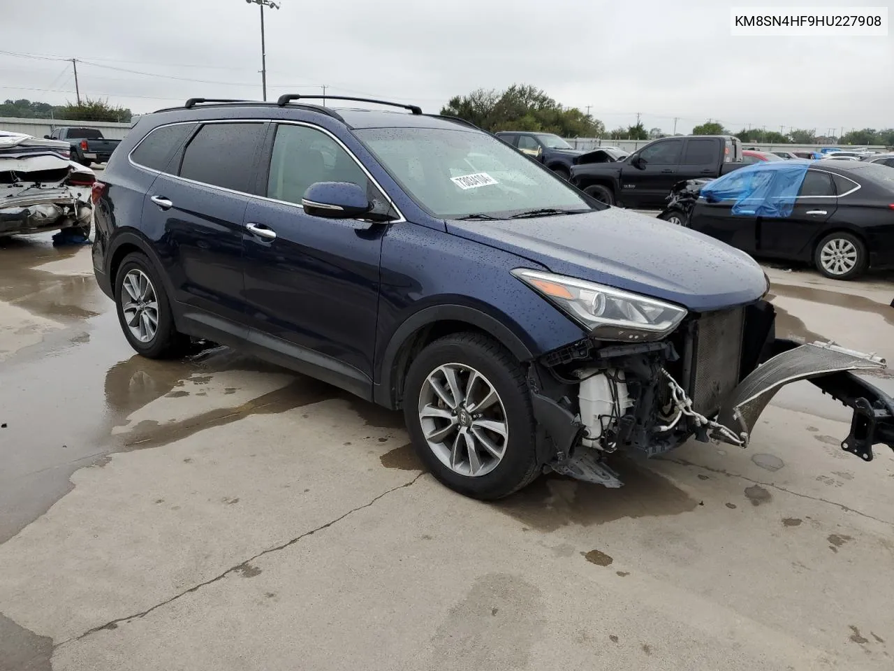 2017 Hyundai Santa Fe Se VIN: KM8SN4HF9HU227908 Lot: 73034104