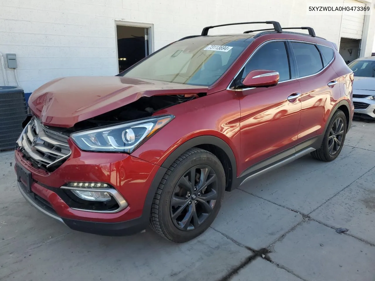 2017 Hyundai Santa Fe Sport VIN: 5XYZWDLA0HG473369 Lot: 73113694