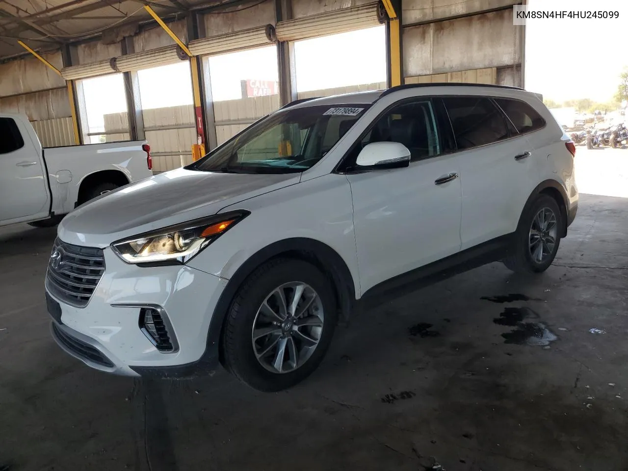 2017 Hyundai Santa Fe Se VIN: KM8SN4HF4HU245099 Lot: 73179894