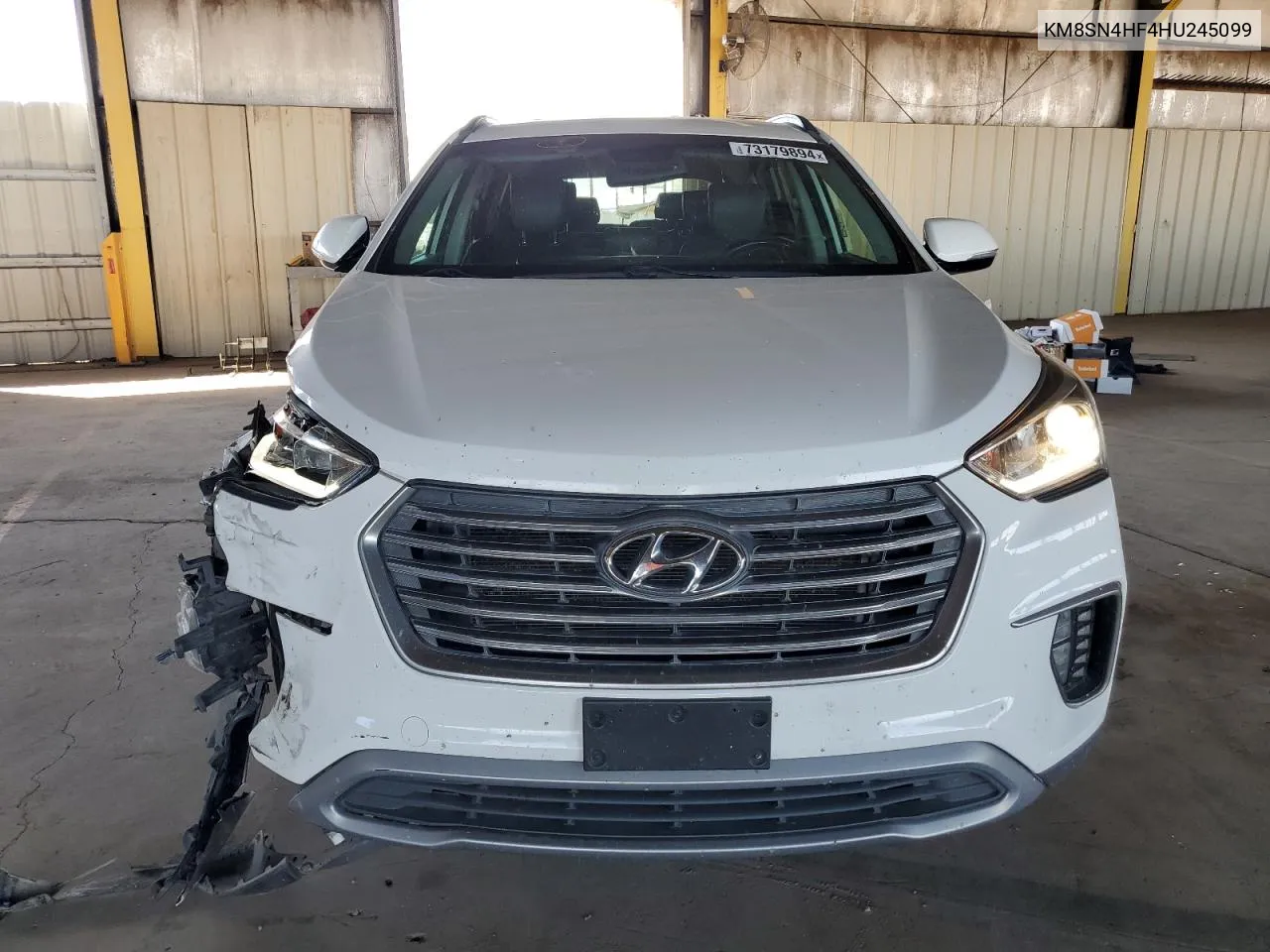 2017 Hyundai Santa Fe Se VIN: KM8SN4HF4HU245099 Lot: 73179894