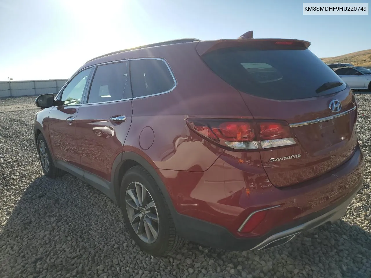 KM8SMDHF9HU220749 2017 Hyundai Santa Fe Se