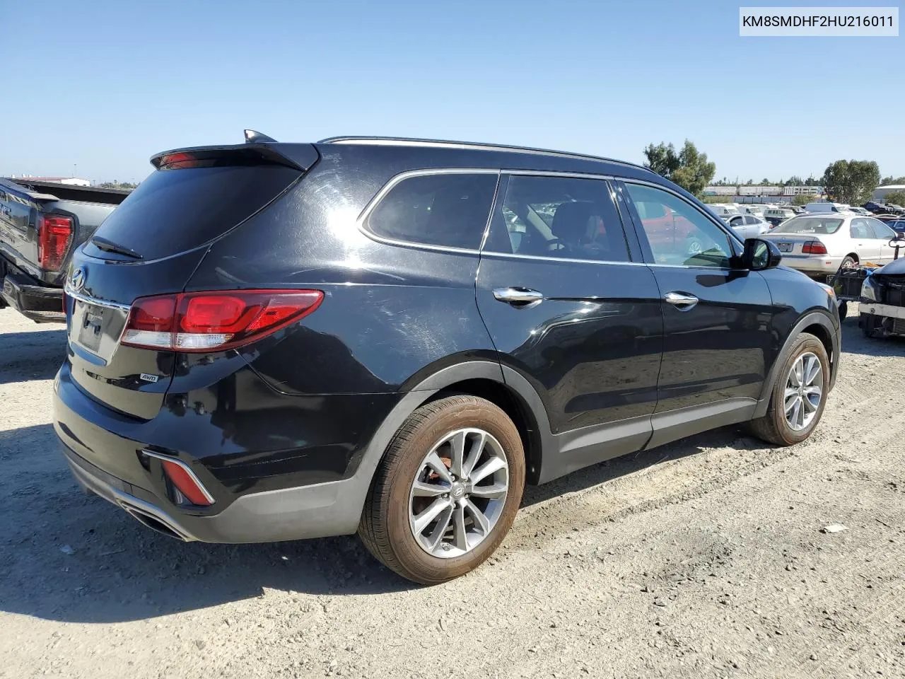 2017 Hyundai Santa Fe Se VIN: KM8SMDHF2HU216011 Lot: 73256464