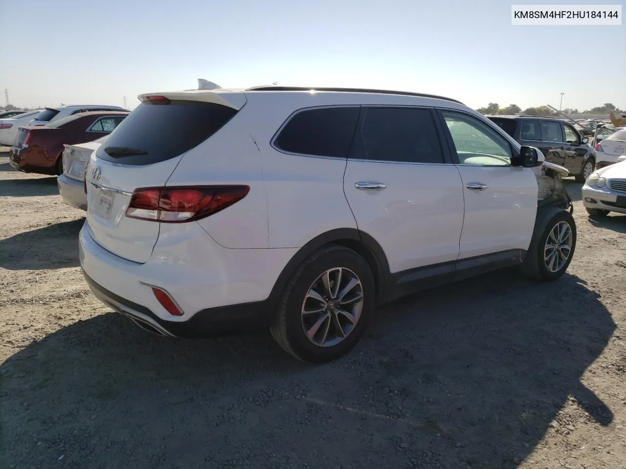 KM8SM4HF2HU184144 2017 Hyundai Santa Fe Se