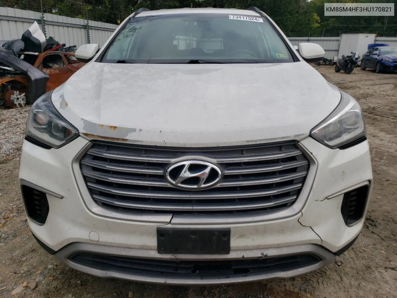 2017 Hyundai Santa Fe Se VIN: KM8SM4HF3HU170821 Lot: 73417524