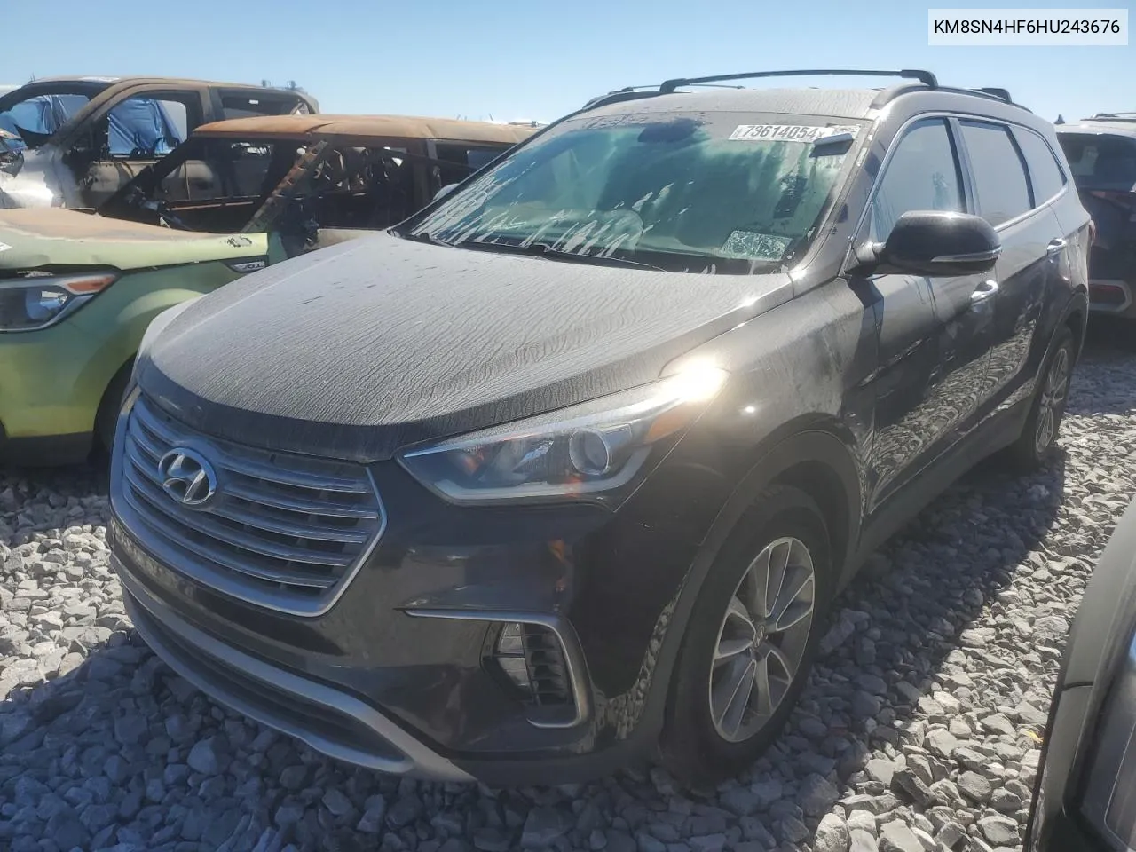 2017 Hyundai Santa Fe Se VIN: KM8SN4HF6HU243676 Lot: 73614054