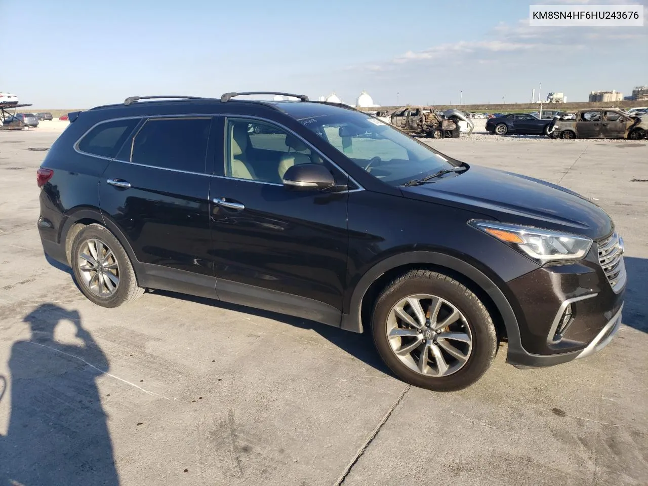 2017 Hyundai Santa Fe Se VIN: KM8SN4HF6HU243676 Lot: 73614054