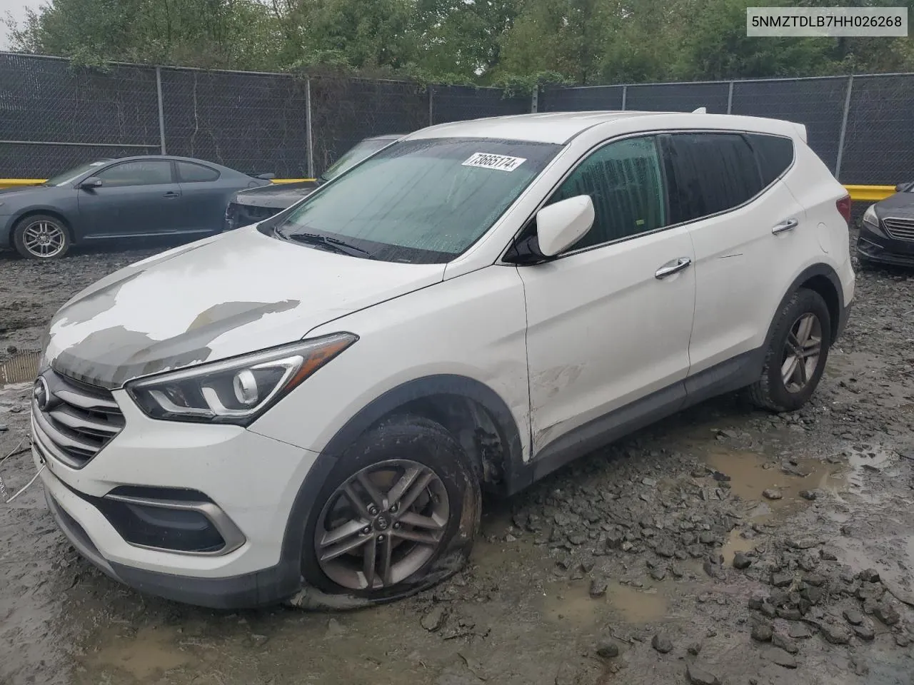 2017 Hyundai Santa Fe Sport VIN: 5NMZTDLB7HH026268 Lot: 73665174