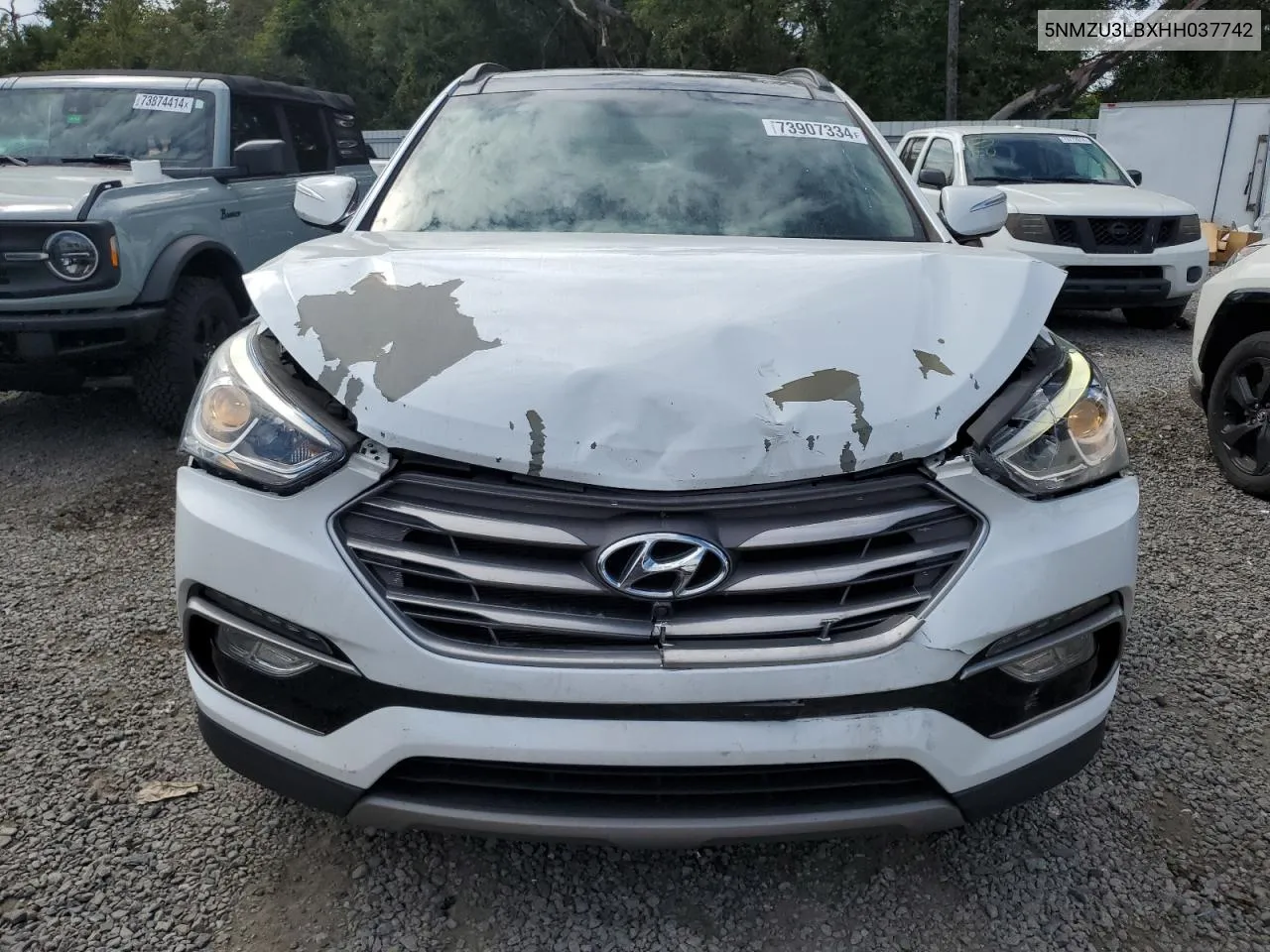 2017 Hyundai Santa Fe Sport VIN: 5NMZU3LBXHH037742 Lot: 73907334