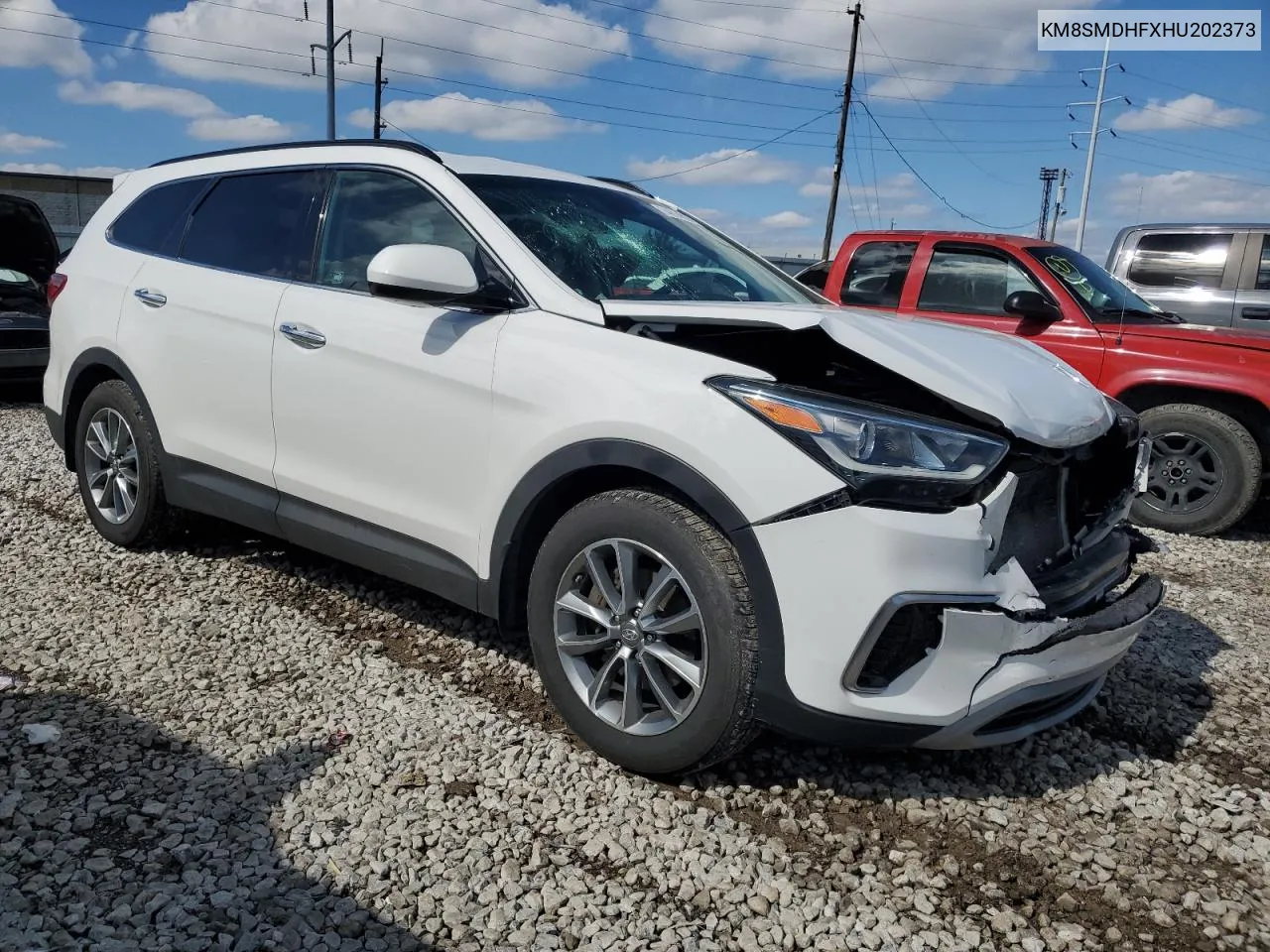 2017 Hyundai Santa Fe Se VIN: KM8SMDHFXHU202373 Lot: 74014804