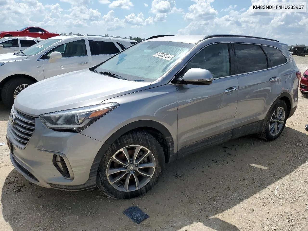 2017 Hyundai Santa Fe Se VIN: KM8SNDHF4HU233907 Lot: 74022754