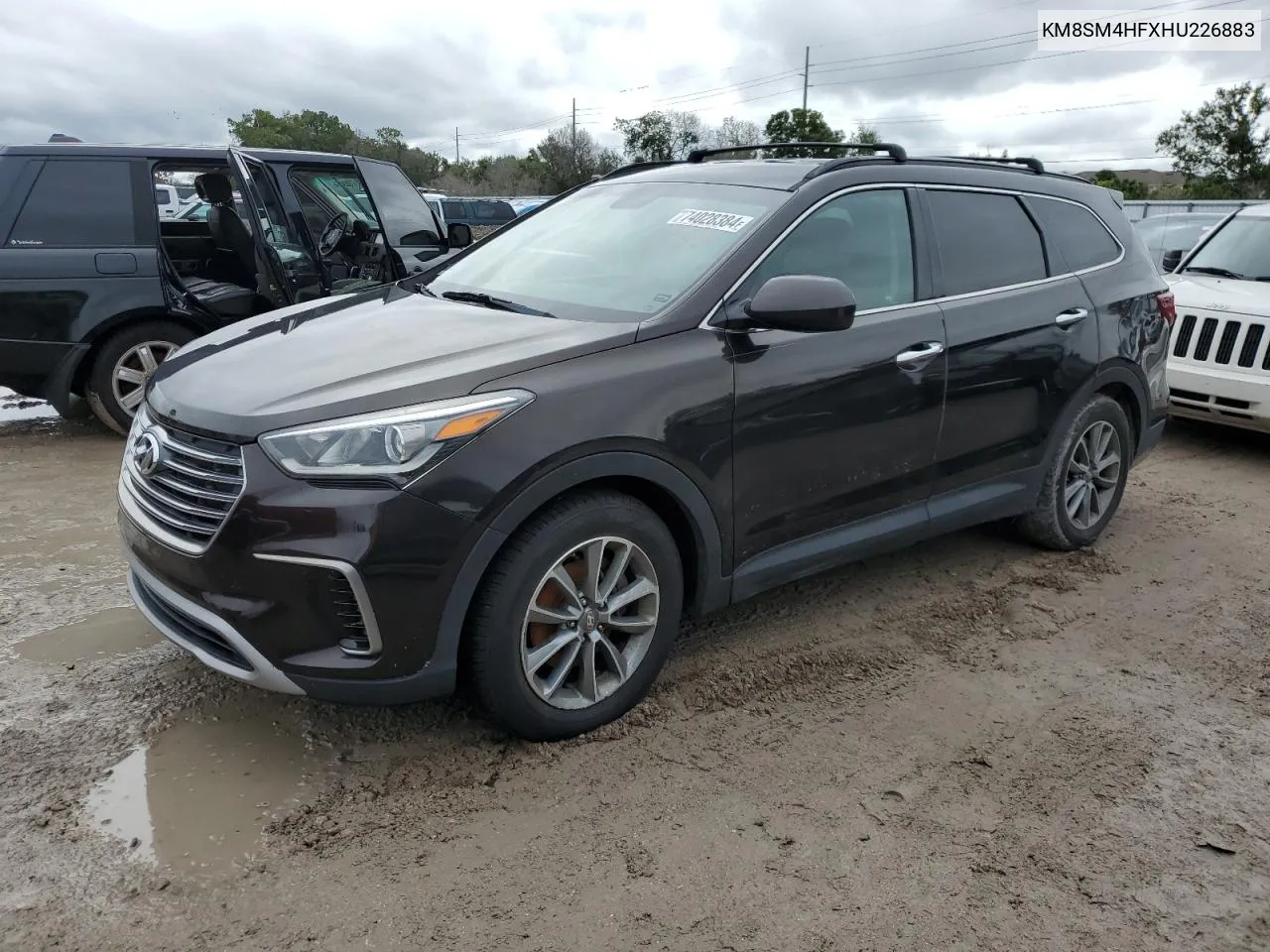 2017 Hyundai Santa Fe Se VIN: KM8SM4HFXHU226883 Lot: 74028384