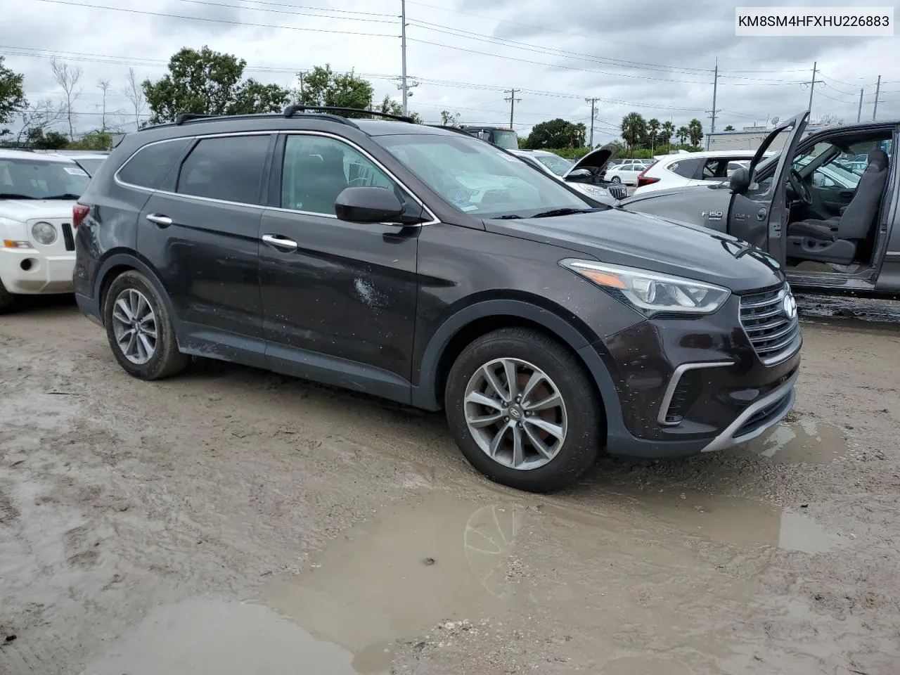 2017 Hyundai Santa Fe Se VIN: KM8SM4HFXHU226883 Lot: 74028384