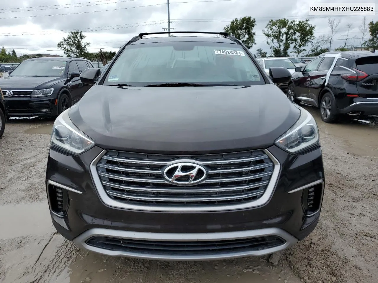 2017 Hyundai Santa Fe Se VIN: KM8SM4HFXHU226883 Lot: 74028384