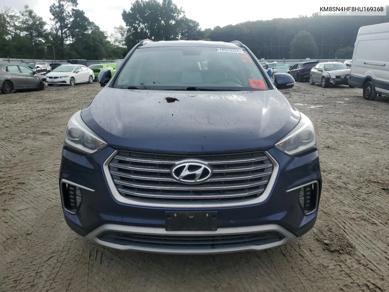 2017 Hyundai Santa Fe Se VIN: KM8SN4HF8HU169368 Lot: 74089524