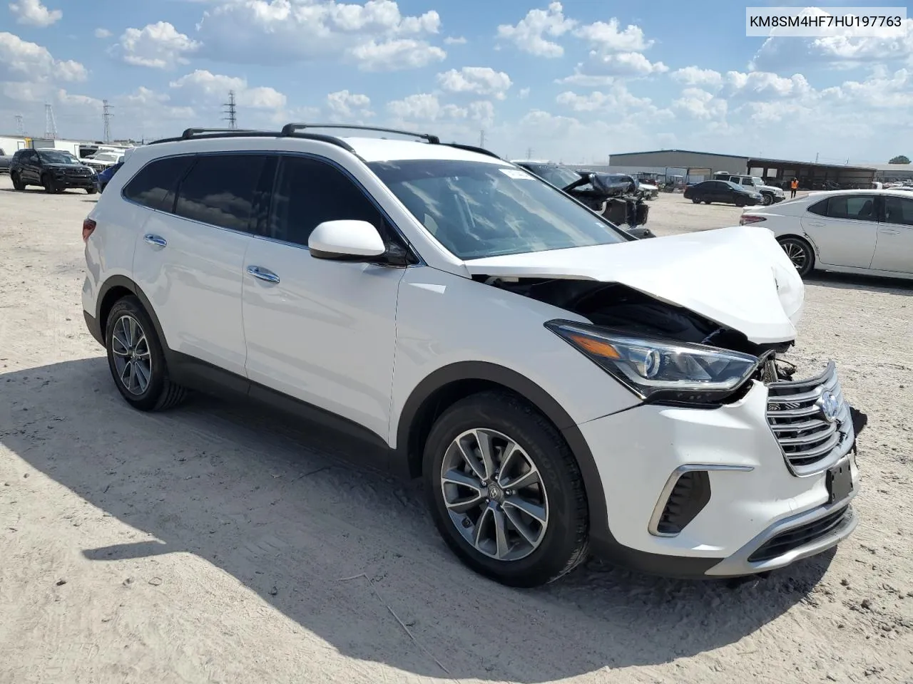 2017 Hyundai Santa Fe Se VIN: KM8SM4HF7HU197763 Lot: 74104434