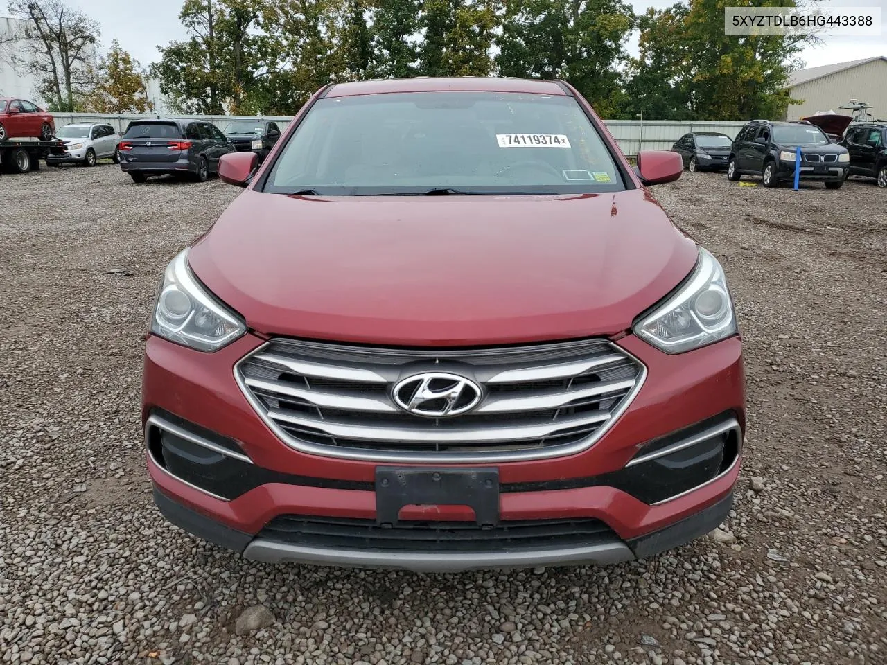 5XYZTDLB6HG443388 2017 Hyundai Santa Fe Sport