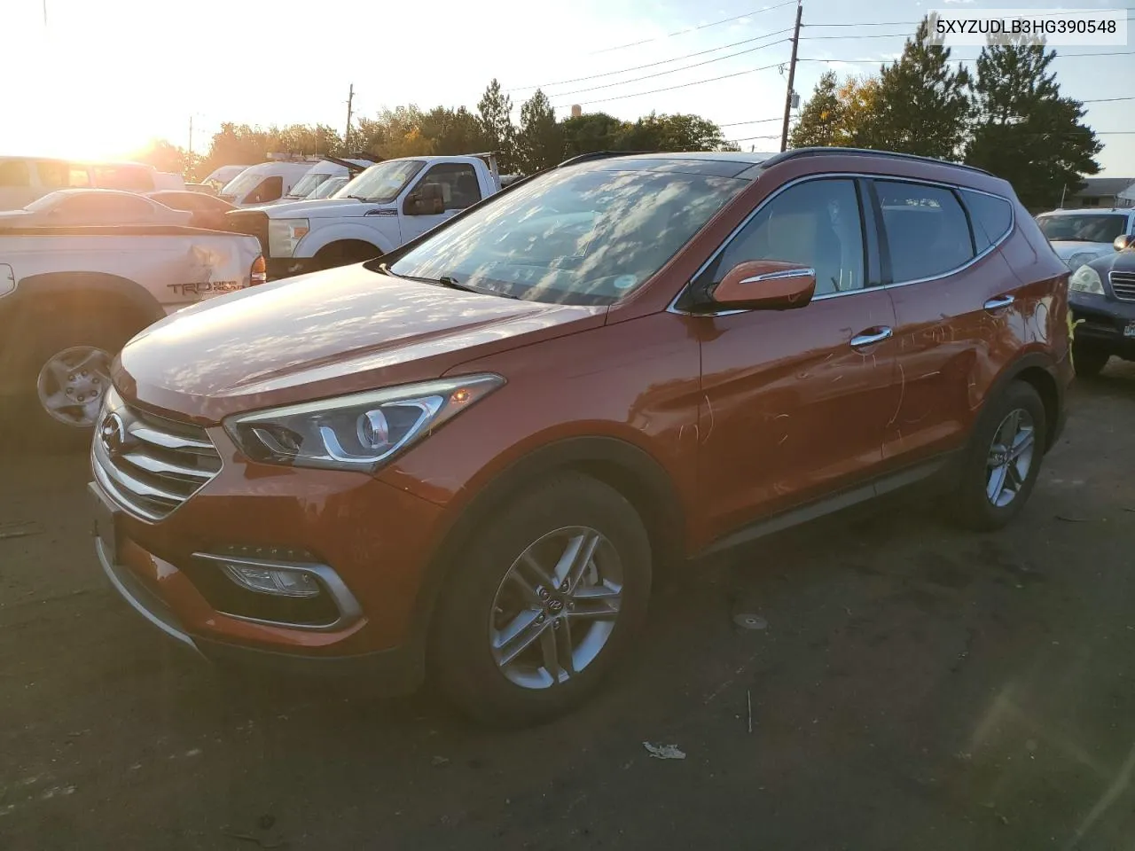 2017 Hyundai Santa Fe Sport VIN: 5XYZUDLB3HG390548 Lot: 74214474