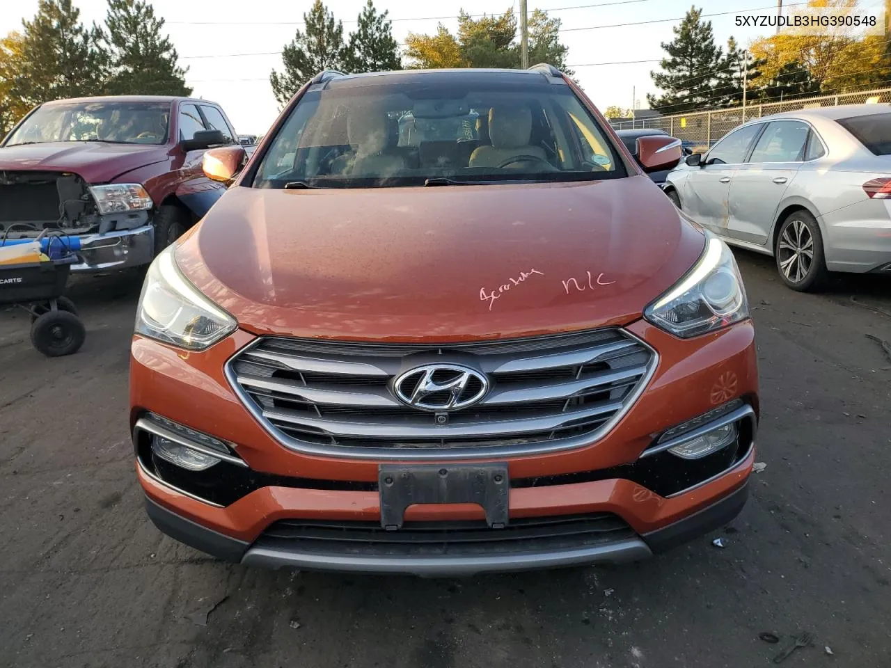 2017 Hyundai Santa Fe Sport VIN: 5XYZUDLB3HG390548 Lot: 74214474