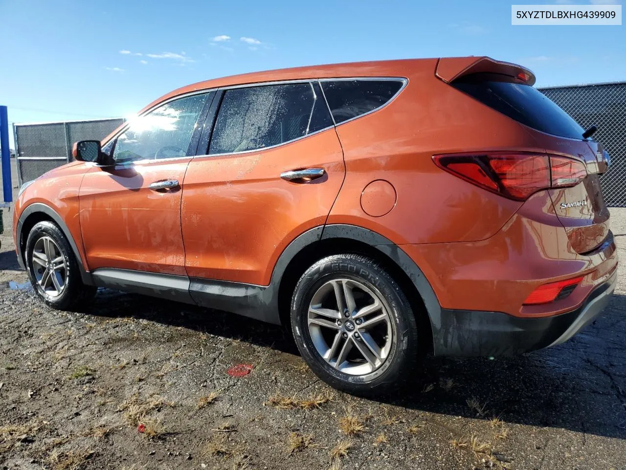 2017 Hyundai Santa Fe Sport VIN: 5XYZTDLBXHG439909 Lot: 74378954