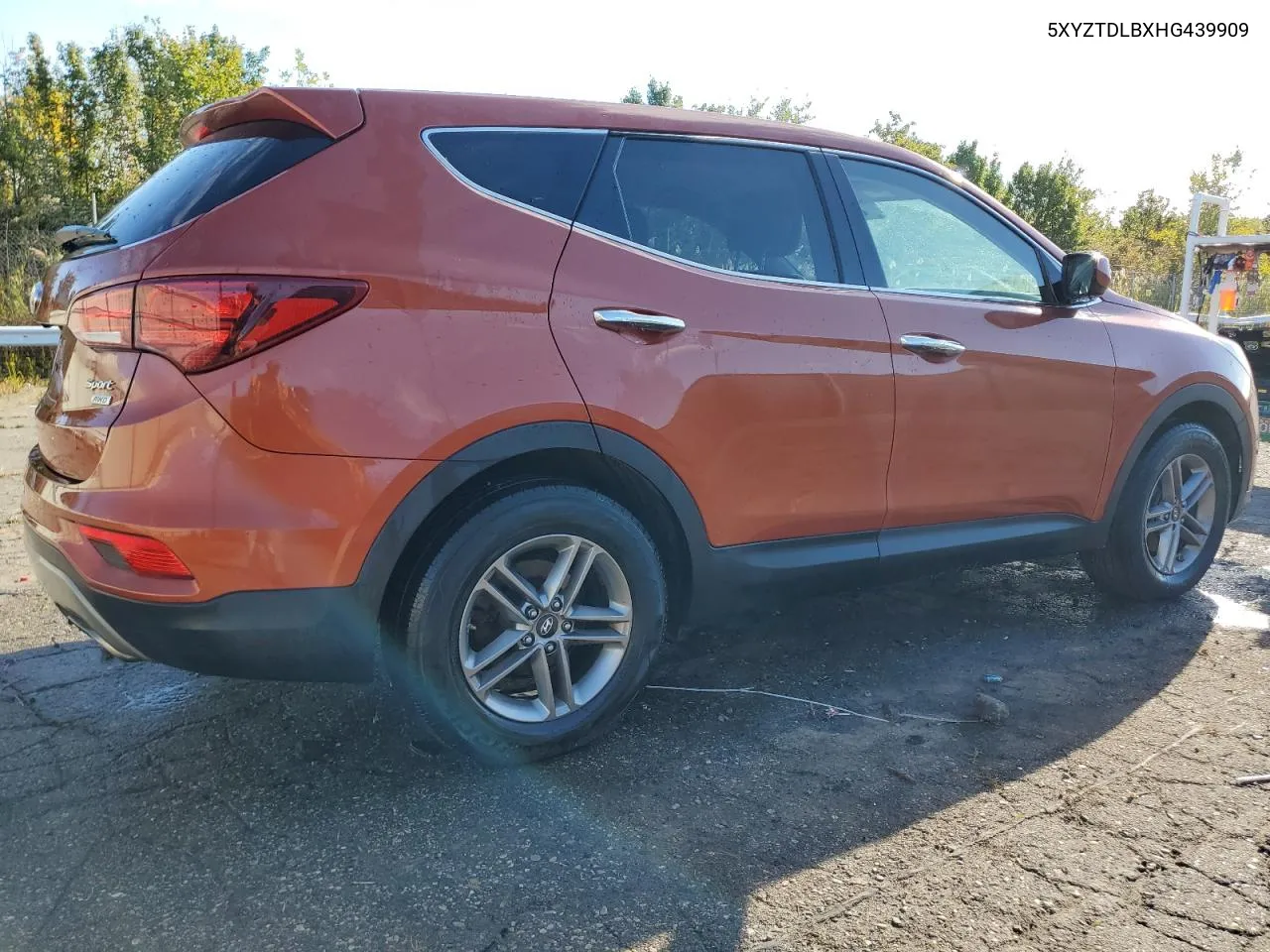 2017 Hyundai Santa Fe Sport VIN: 5XYZTDLBXHG439909 Lot: 74378954