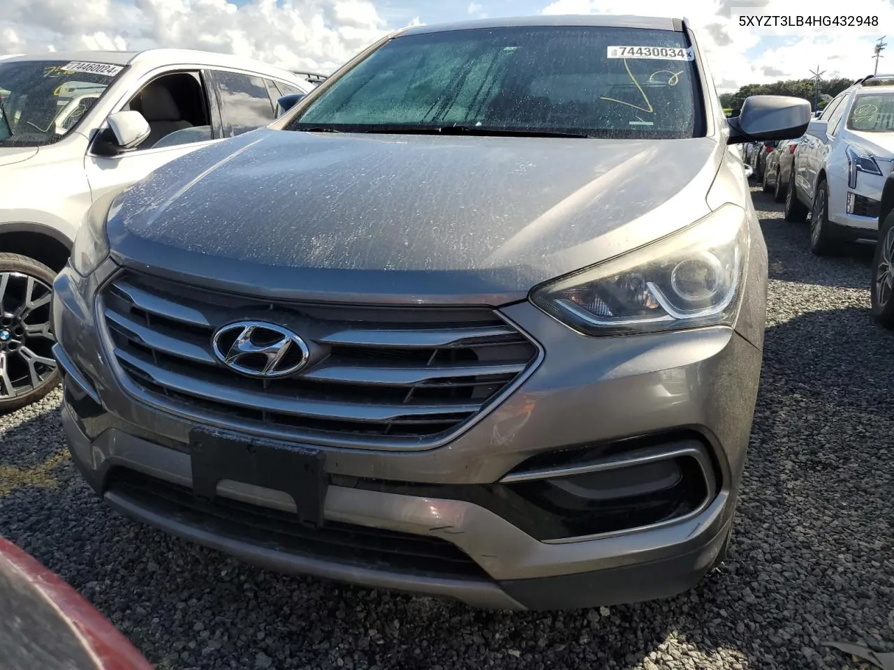 2017 Hyundai Santa Fe Sport VIN: 5XYZT3LB4HG432948 Lot: 74430034