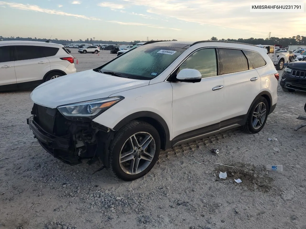 2017 Hyundai Santa Fe Se Ultimate VIN: KM8SR4HF6HU231791 Lot: 74499444