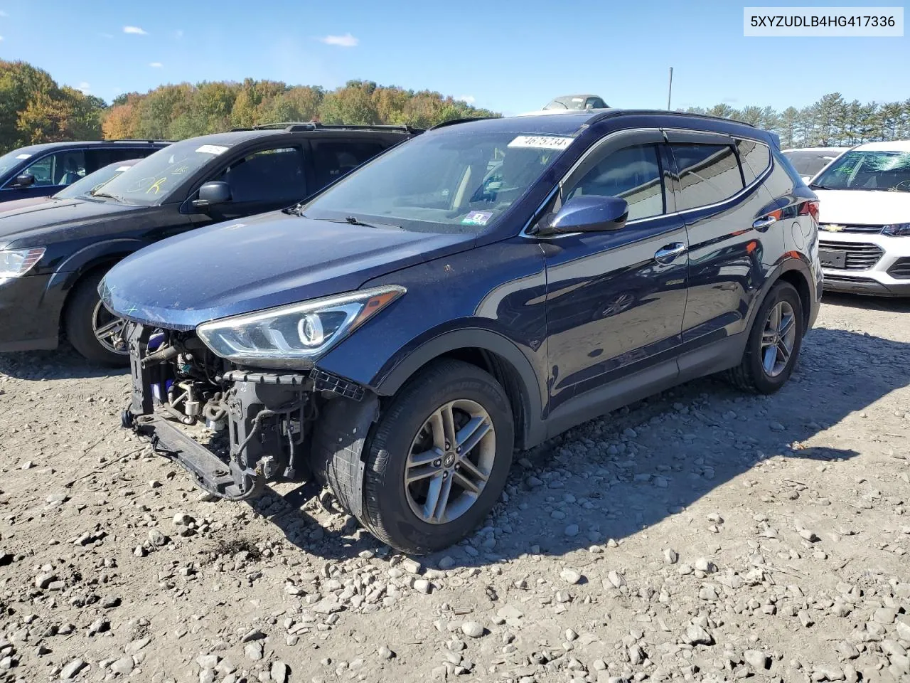 2017 Hyundai Santa Fe Sport VIN: 5XYZUDLB4HG417336 Lot: 74675734