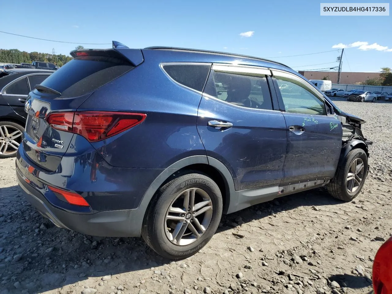 2017 Hyundai Santa Fe Sport VIN: 5XYZUDLB4HG417336 Lot: 74675734