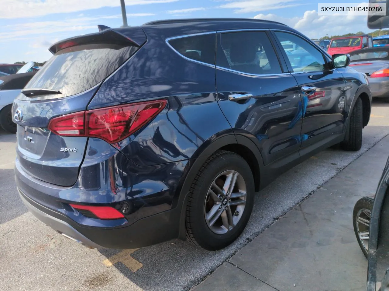 2017 Hyundai Santa Fe Sport VIN: 5XYZU3LB1HG450286 Lot: 74698134