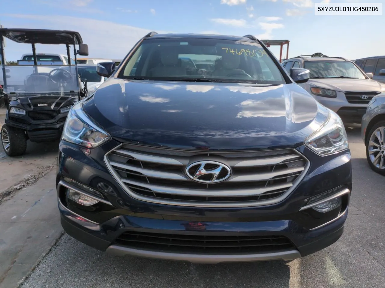 2017 Hyundai Santa Fe Sport VIN: 5XYZU3LB1HG450286 Lot: 74698134