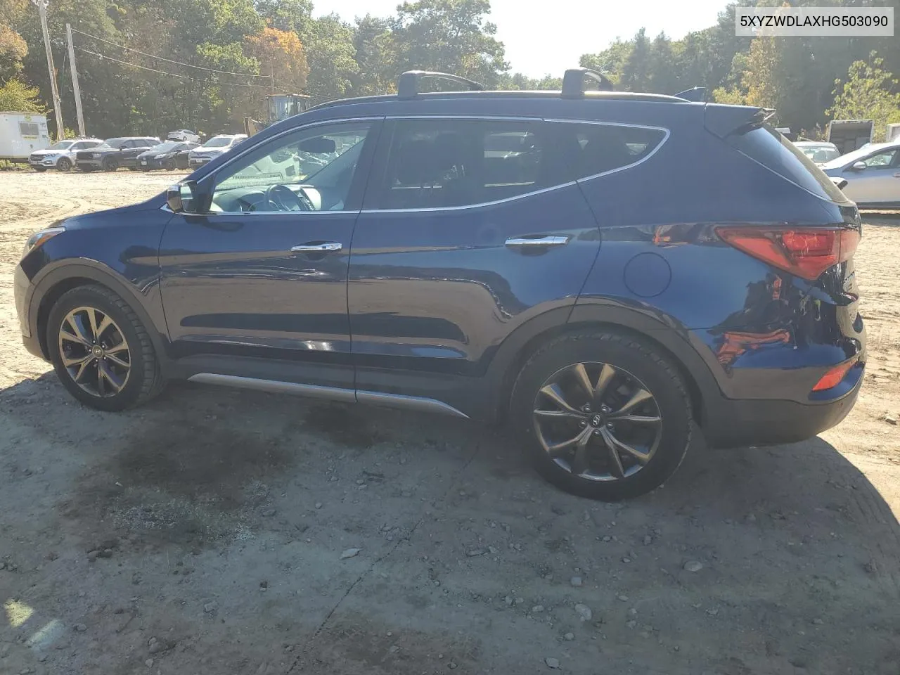 2017 Hyundai Santa Fe Sport VIN: 5XYZWDLAXHG503090 Lot: 74778904