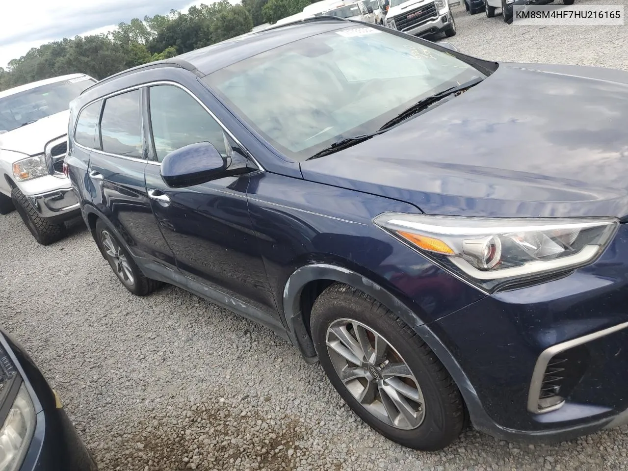 2017 Hyundai Santa Fe Se VIN: KM8SM4HF7HU216165 Lot: 74786084