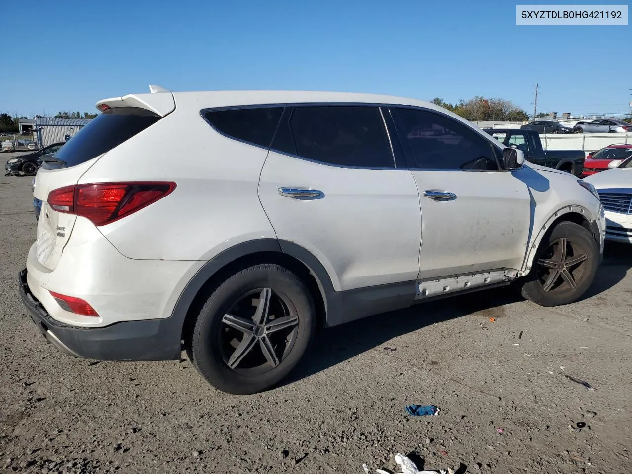 2017 Hyundai Santa Fe Sport VIN: 5XYZTDLB0HG421192 Lot: 74815574