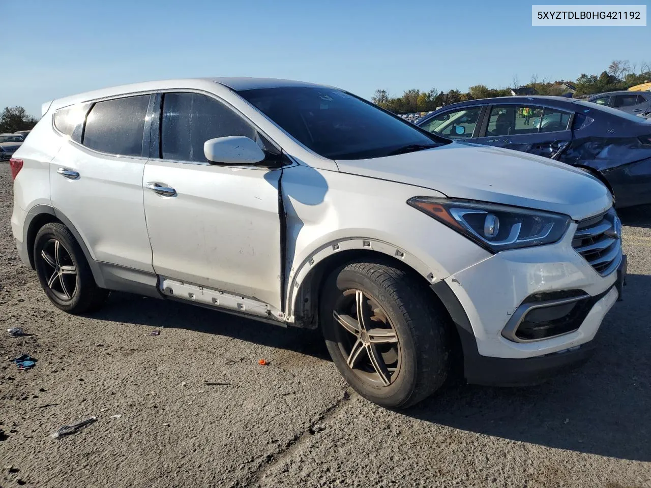 2017 Hyundai Santa Fe Sport VIN: 5XYZTDLB0HG421192 Lot: 74815574