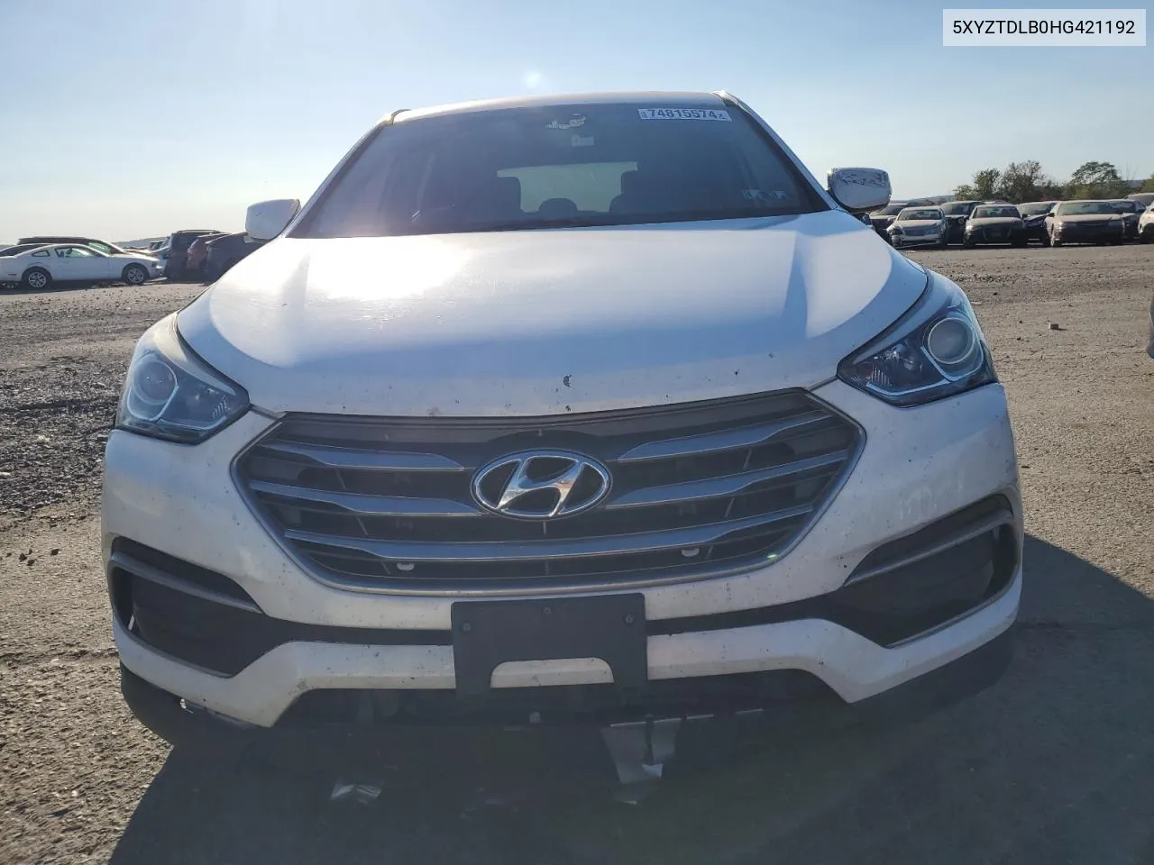 2017 Hyundai Santa Fe Sport VIN: 5XYZTDLB0HG421192 Lot: 74815574