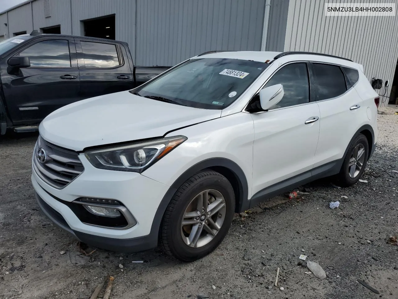 2017 Hyundai Santa Fe Sport VIN: 5NMZU3LB4HH002808 Lot: 74881324