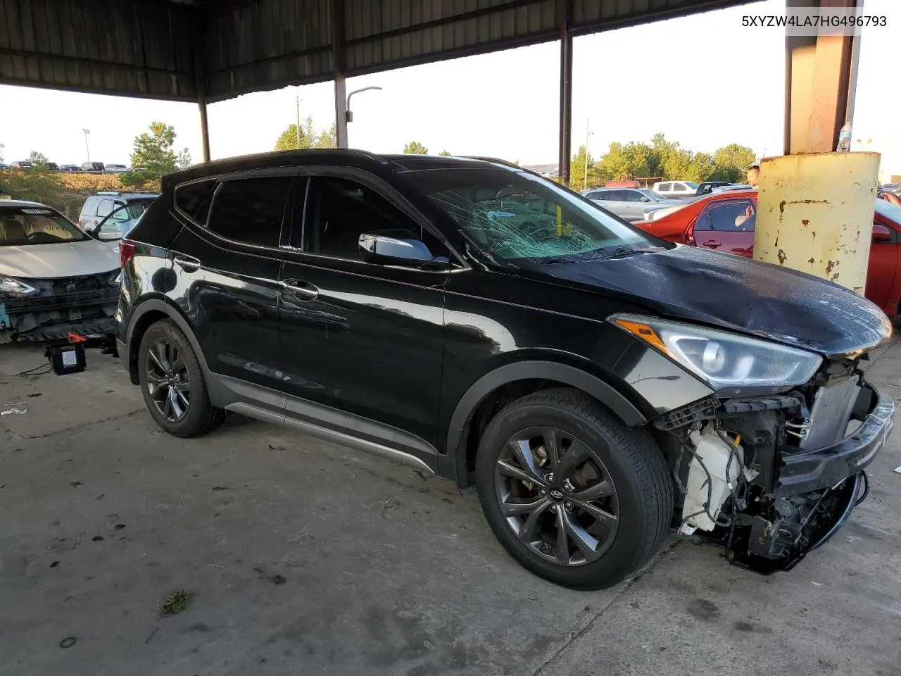 2017 Hyundai Santa Fe Sport VIN: 5XYZW4LA7HG496793 Lot: 74884324