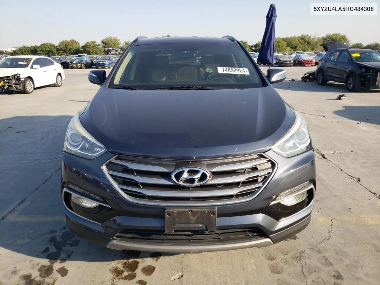 2017 Hyundai Santa Fe Sport VIN: 5XYZU4LA5HG484308 Lot: 74890924