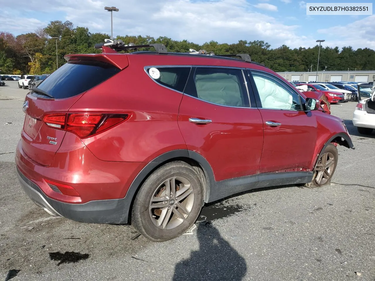 2017 Hyundai Santa Fe Sport VIN: 5XYZUDLB7HG382551 Lot: 74892794