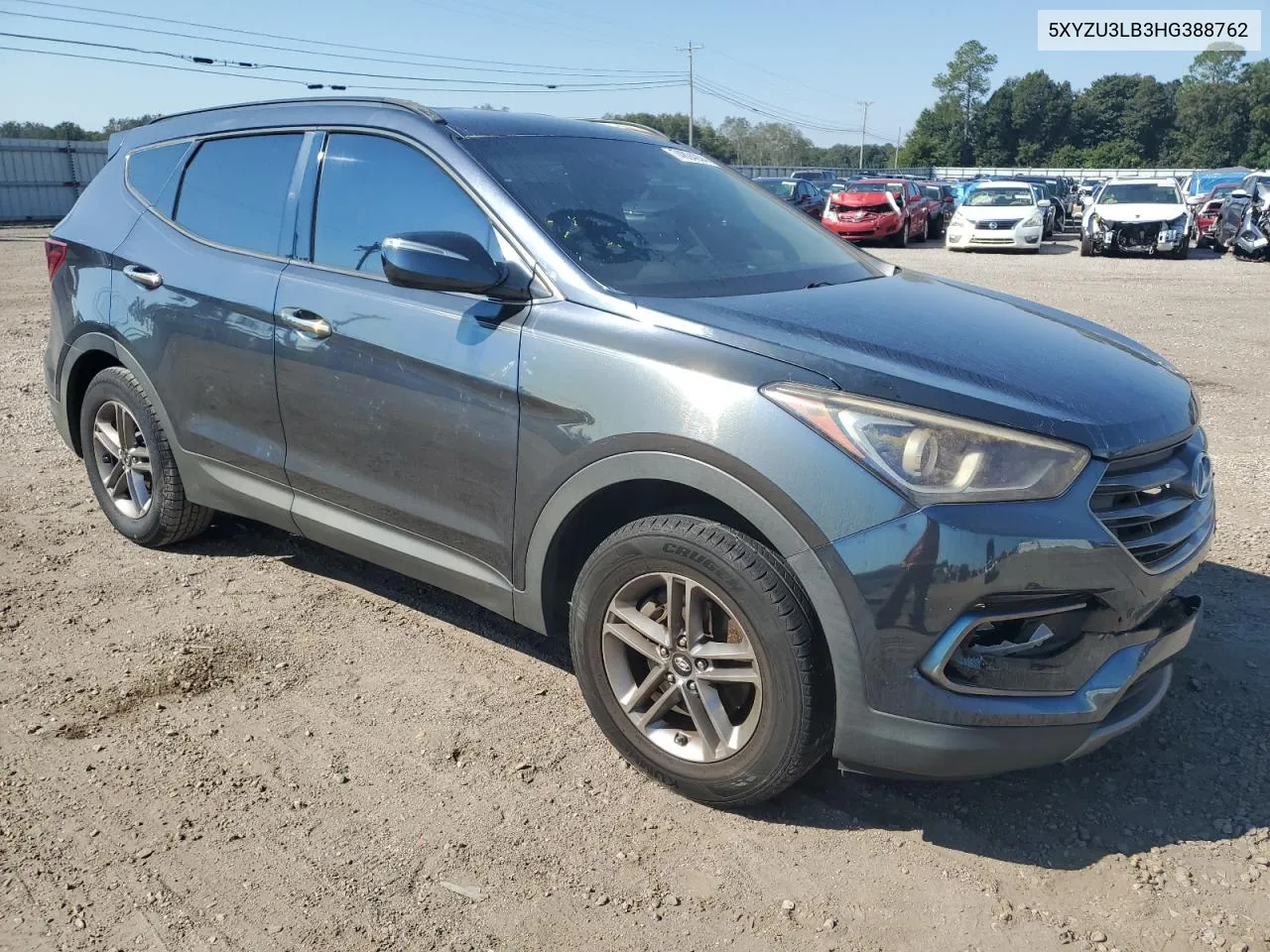 2017 Hyundai Santa Fe Sport VIN: 5XYZU3LB3HG388762 Lot: 74894004