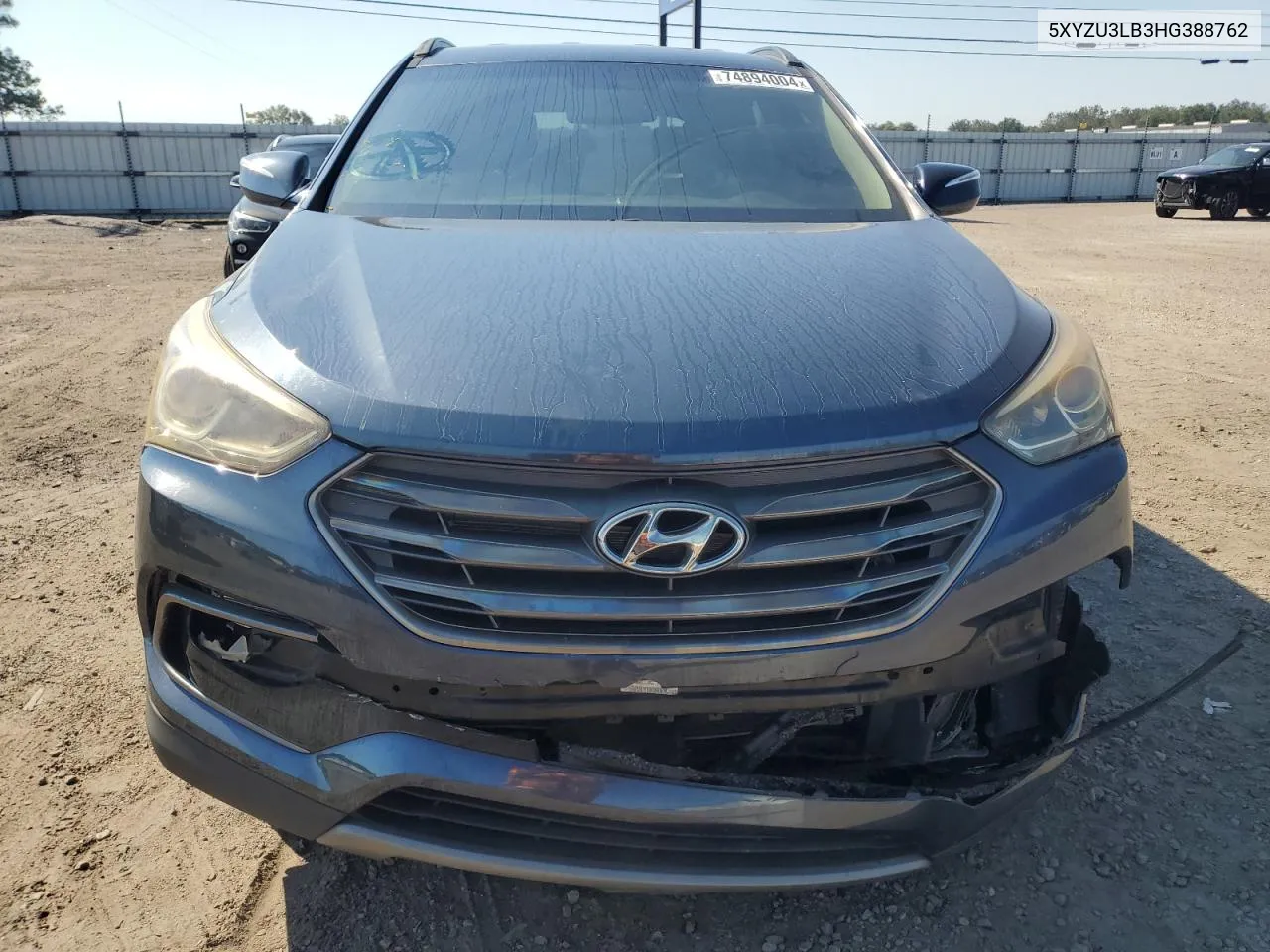 2017 Hyundai Santa Fe Sport VIN: 5XYZU3LB3HG388762 Lot: 74894004