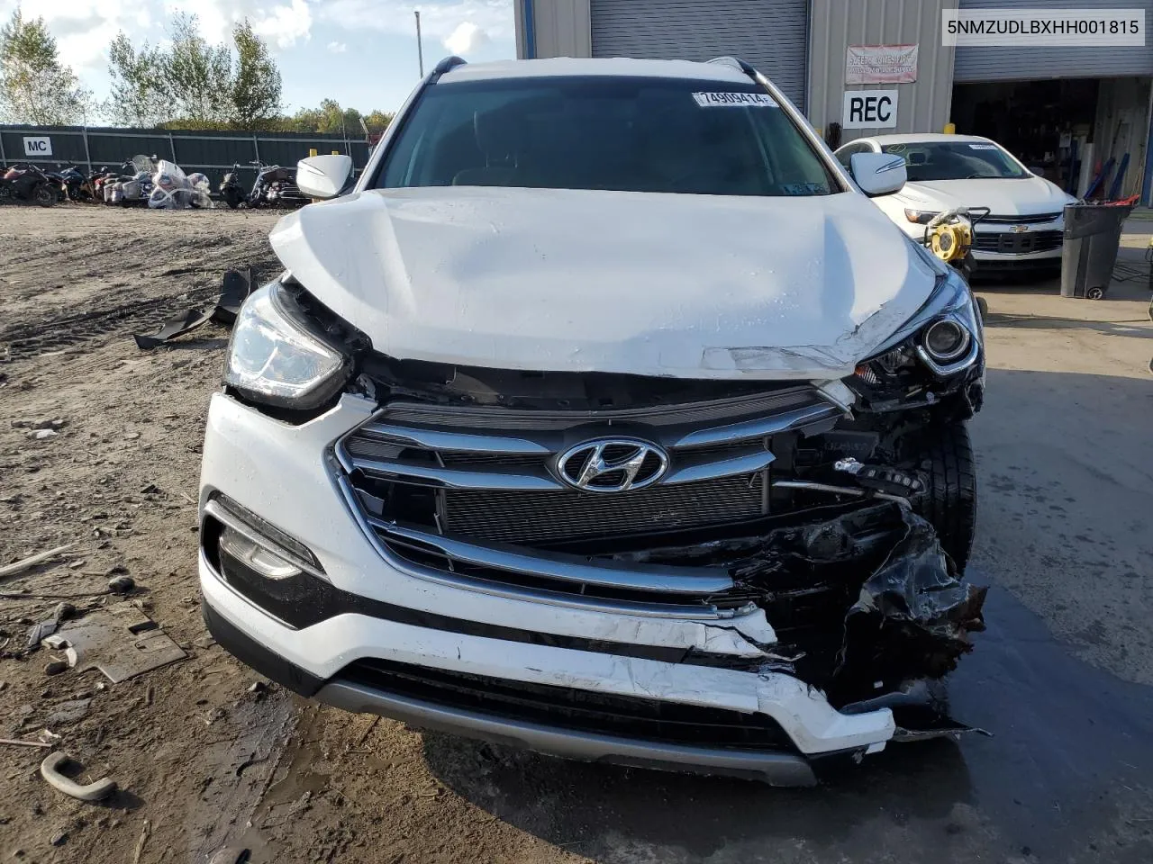 2017 Hyundai Santa Fe Sport VIN: 5NMZUDLBXHH001815 Lot: 74909414