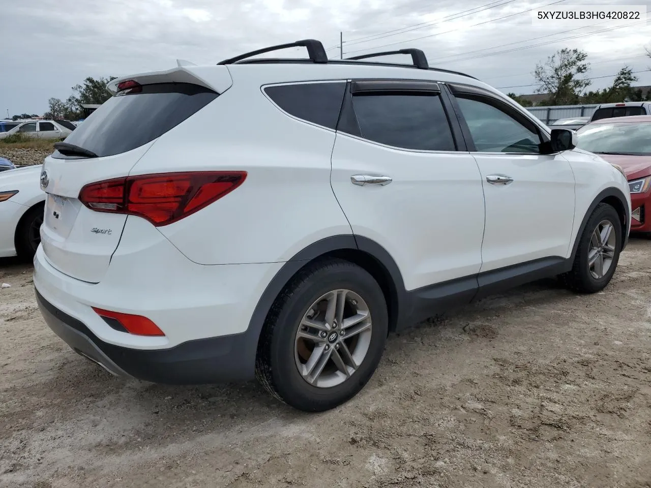 2017 Hyundai Santa Fe Sport VIN: 5XYZU3LB3HG420822 Lot: 74928724