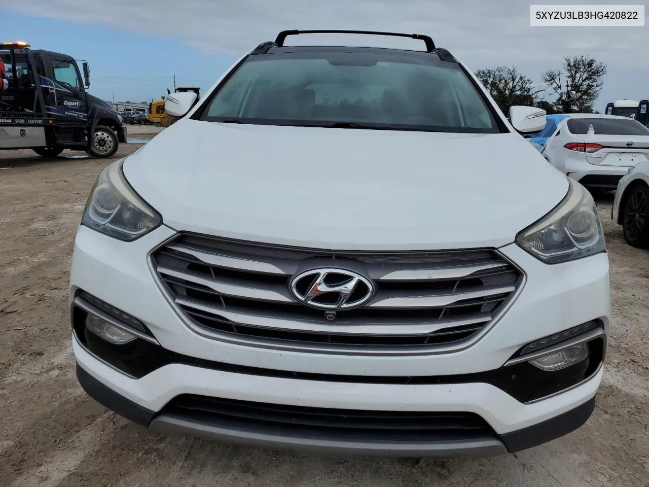 2017 Hyundai Santa Fe Sport VIN: 5XYZU3LB3HG420822 Lot: 74928724